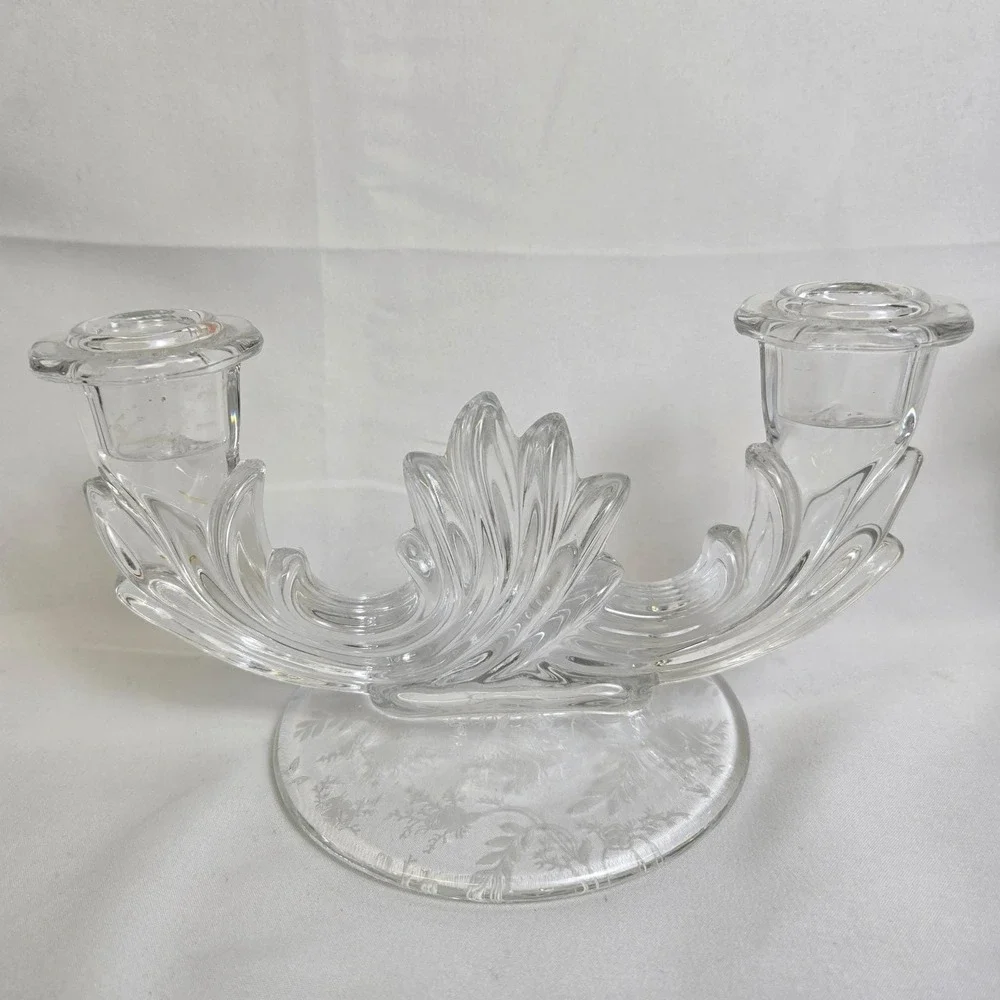 Fostoria pair vintage